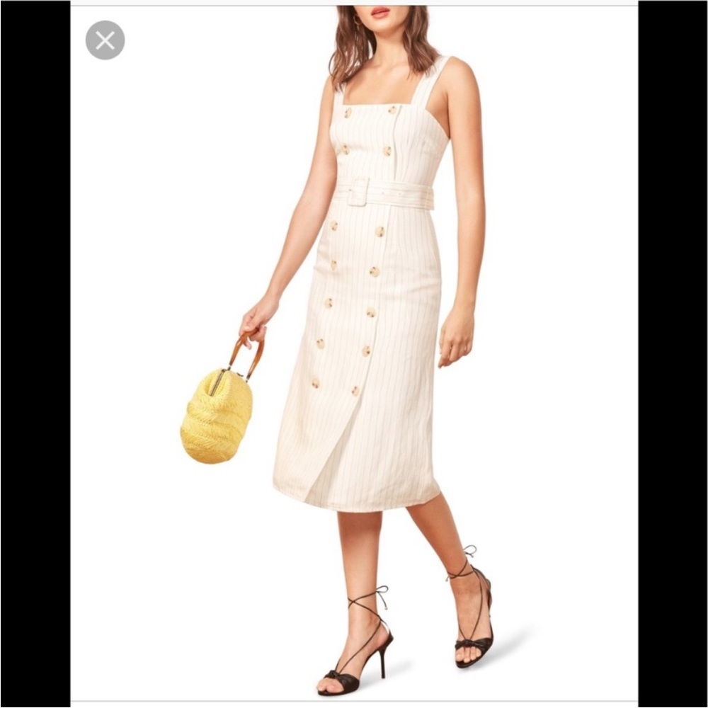 Reformation Palma Belted Dress